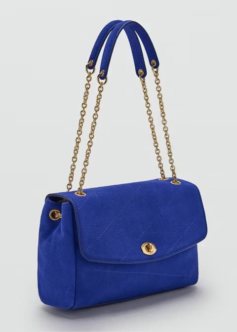 Small leather chain shoulder bag
